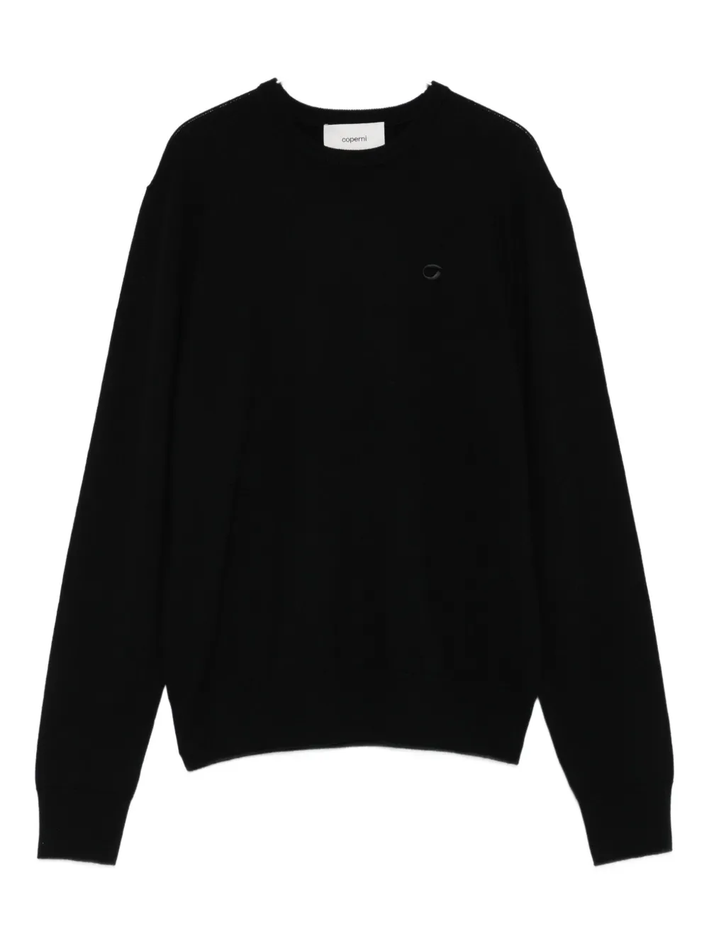 Coperni logo-embroidered wool sweater | Black | Image 1
