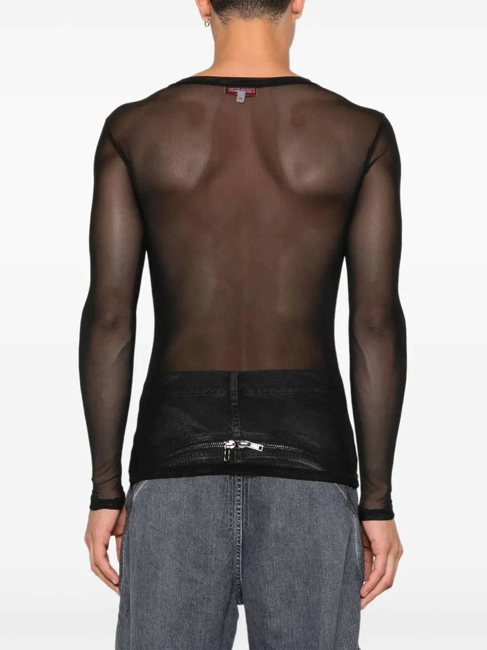 Charles Jeffrey Loverboy T-shirt met logodetail Zwart