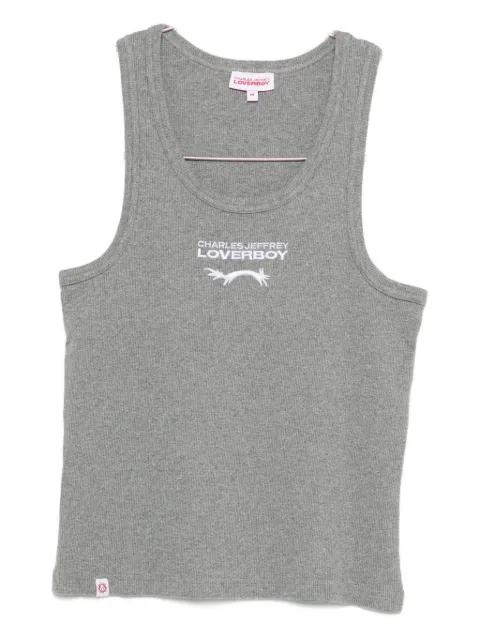 Charles Jeffrey Loverboy embroidered-logo tank top