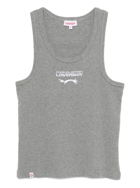 Charles Jeffrey Loverboy embroidered-logo tank top