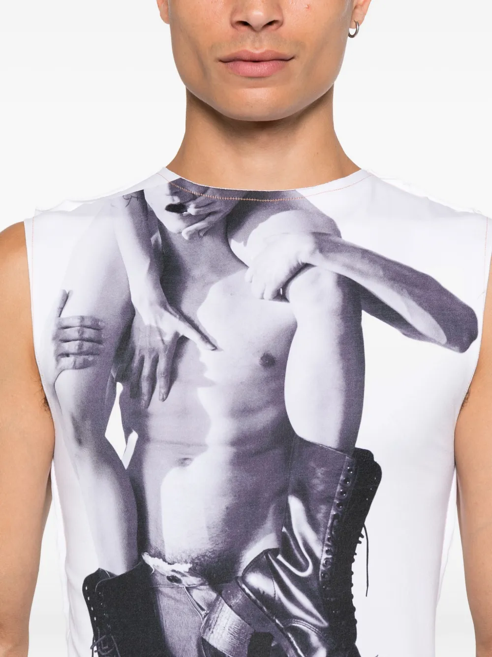 Charles Jeffrey Loverboy Graphic-print Tank Top In Black