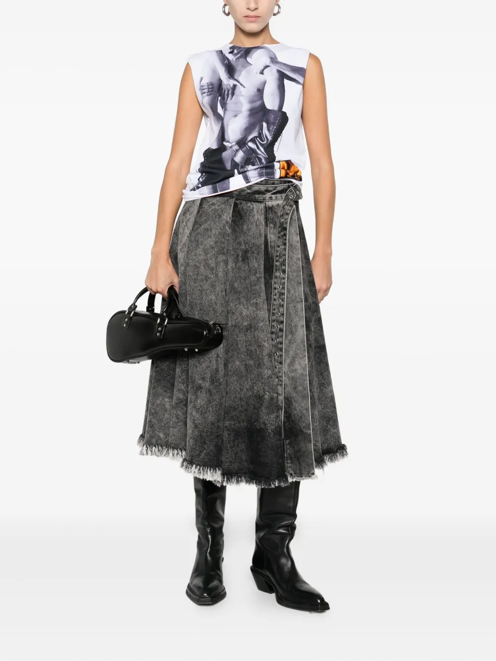 Charles Jeffrey Loverboy Graphic-print Tank Top In Black