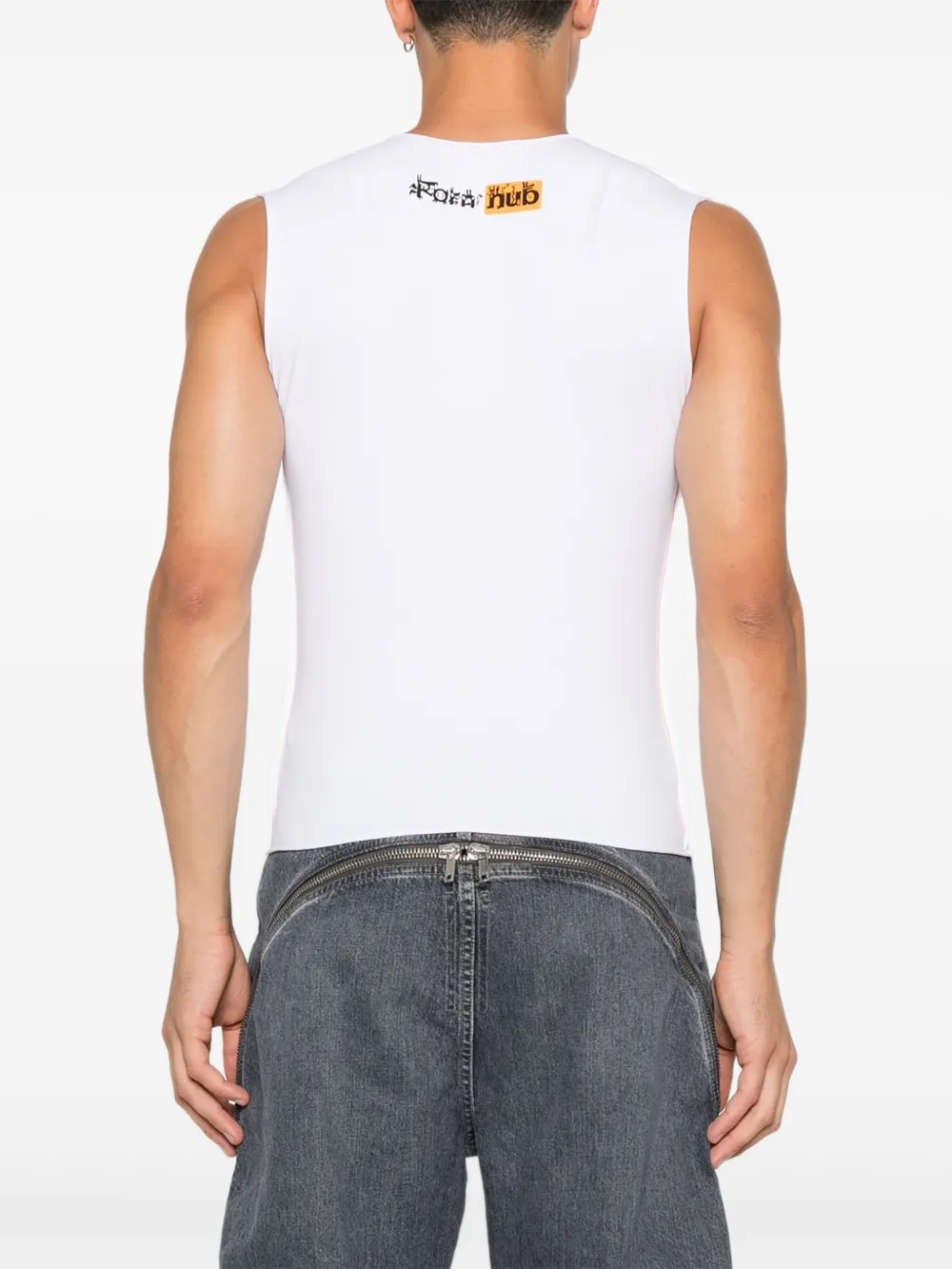 Charles Jeffrey Loverboy Tanktop met grafische print Wit