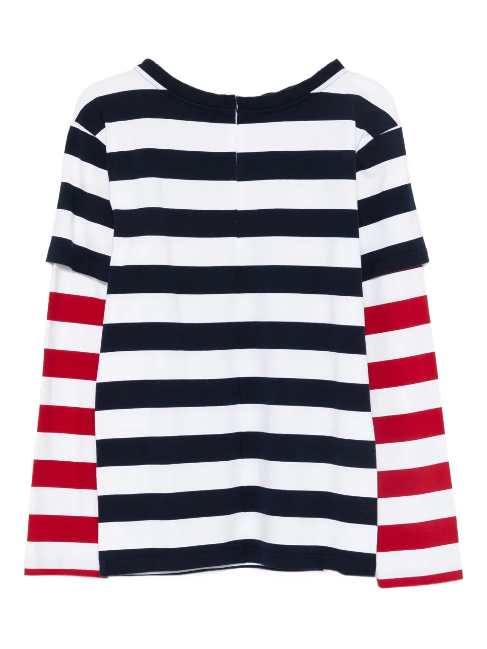 Charles Jeffrey Loverboy striped T-shirt skirt - Wit