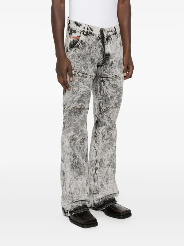 Martine Rose アシッドウォッシュ ジーンズ | グレー | FARFETCH JP