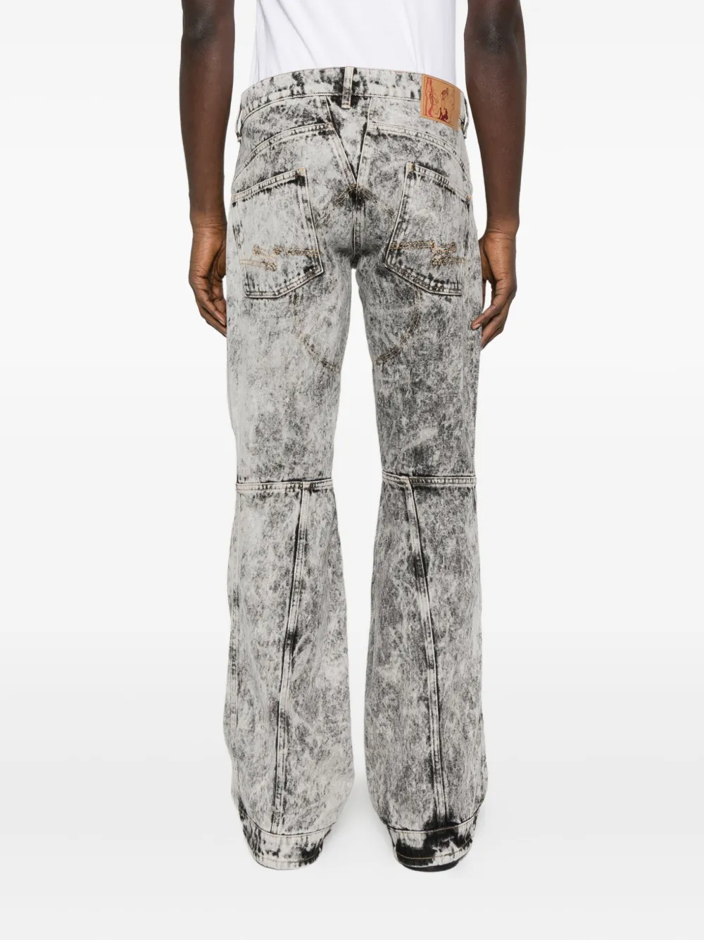 Martine Rose Jeans met acid-wassing Grijs