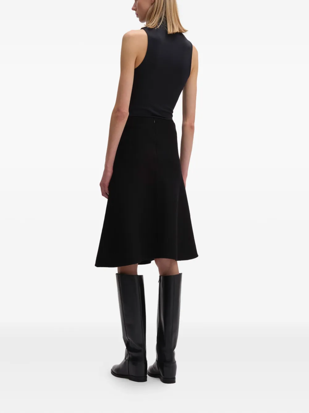 Remain Birger Christensen High-neck Sleeveless T-shirt In Black