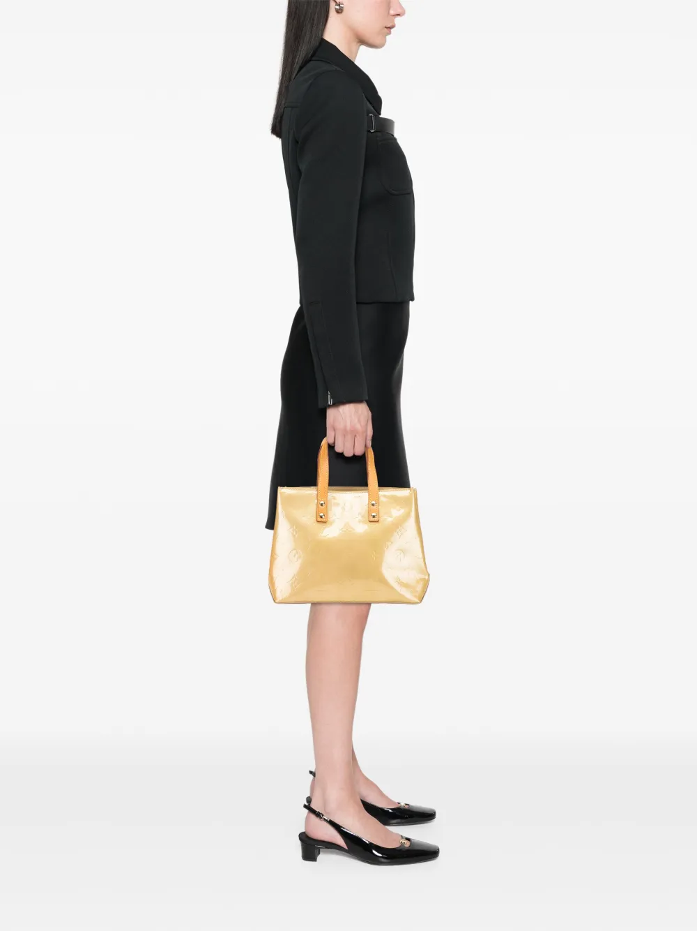 Louis Vuitton Pre-Owned 2003 Monogram Vernis Reade PM handbag | Pre-Owned | Image 2