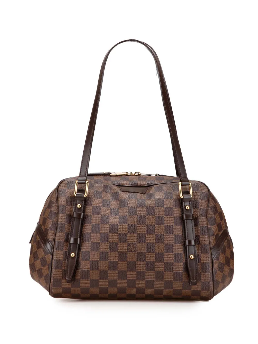 Louis Vuitton Pre-Owned 2010s ダミエ エベヌ リビングトン GM ショルダーバッグ - ブラウン Louis Vuitton Pre-Owned 2010s ダミエ エベヌ リビングトン GM ショルダーバッグ - ブラウン