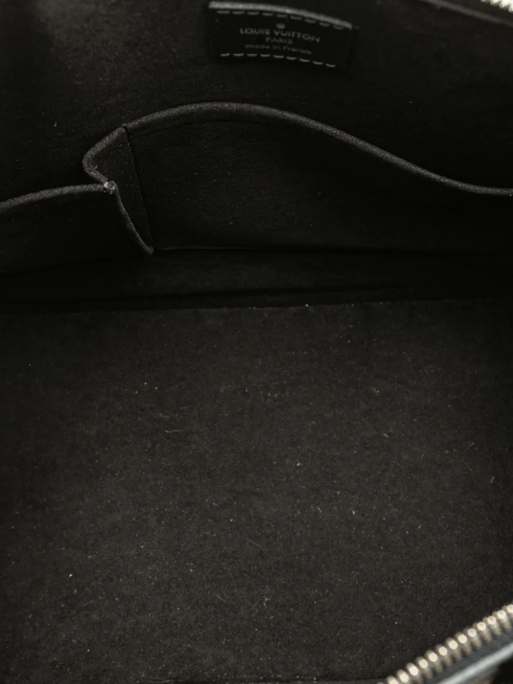 Pre-owned Louis Vuitton 2010 Electric Epi Alma Gm Handbag In Black