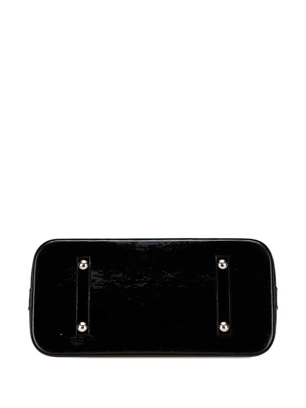 Pre-owned Louis Vuitton 2010 Electric Epi Alma Gm Handbag In Black
