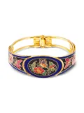 Susan Caplan Vintage 1980s Cloisonné bangle bracelet - Gold