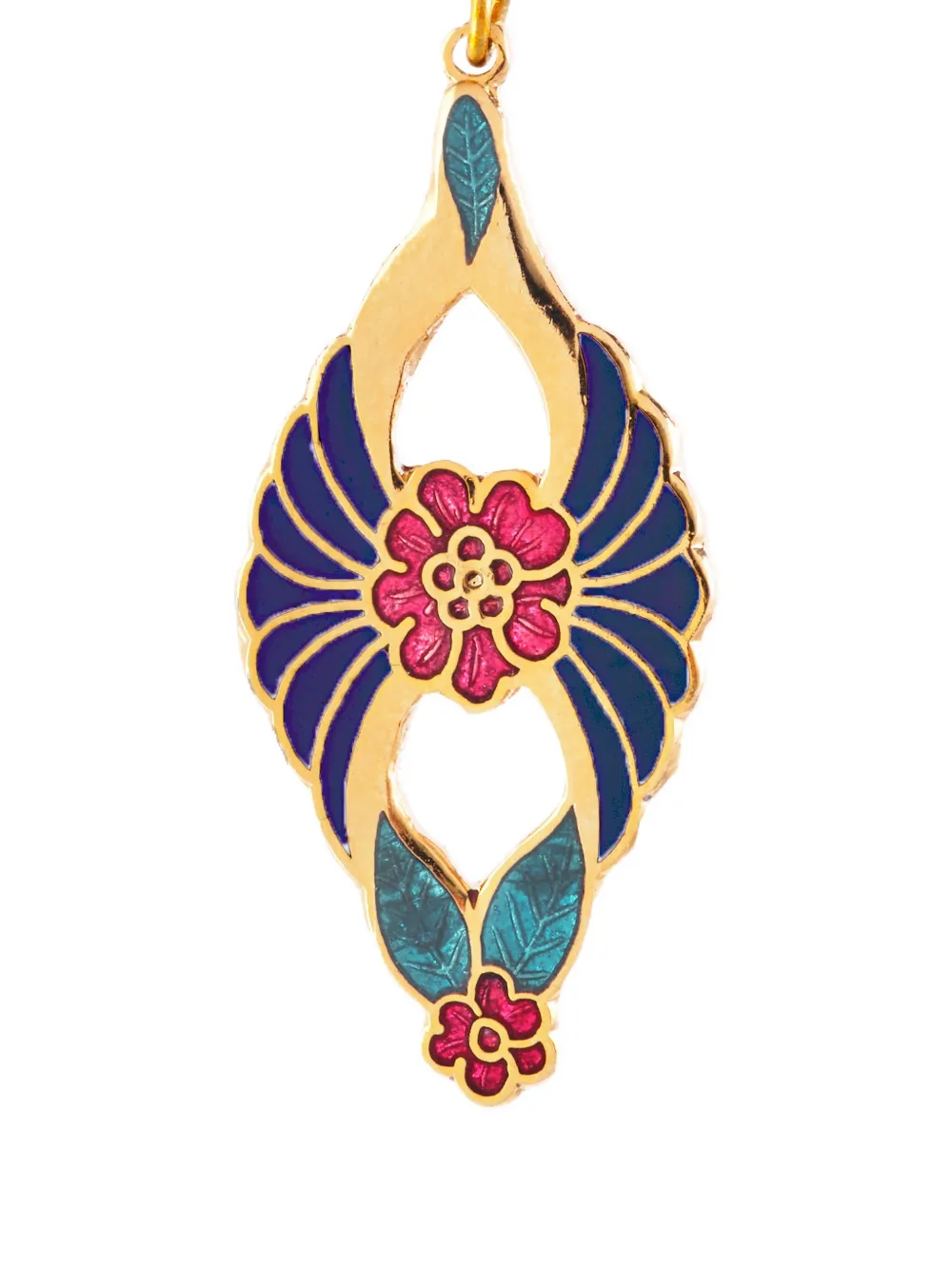 Susan Caplan Vintage 1980s Cloisonné post earrings | Image 2