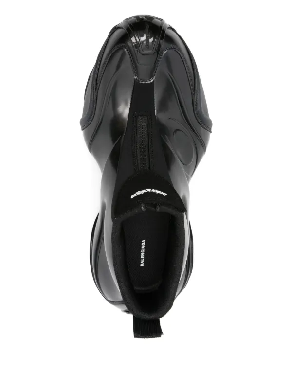 Balenciaga Basketball Zipper Sneakers | Black | FARFETCH