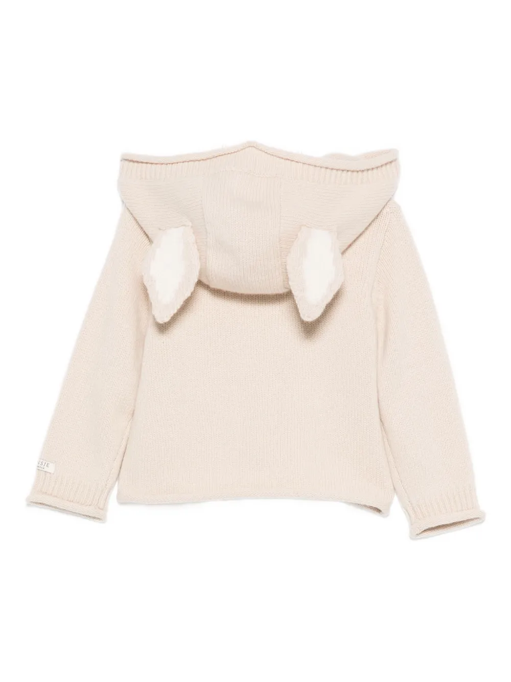 Donsje Hooded Button Cardigan In Neutral