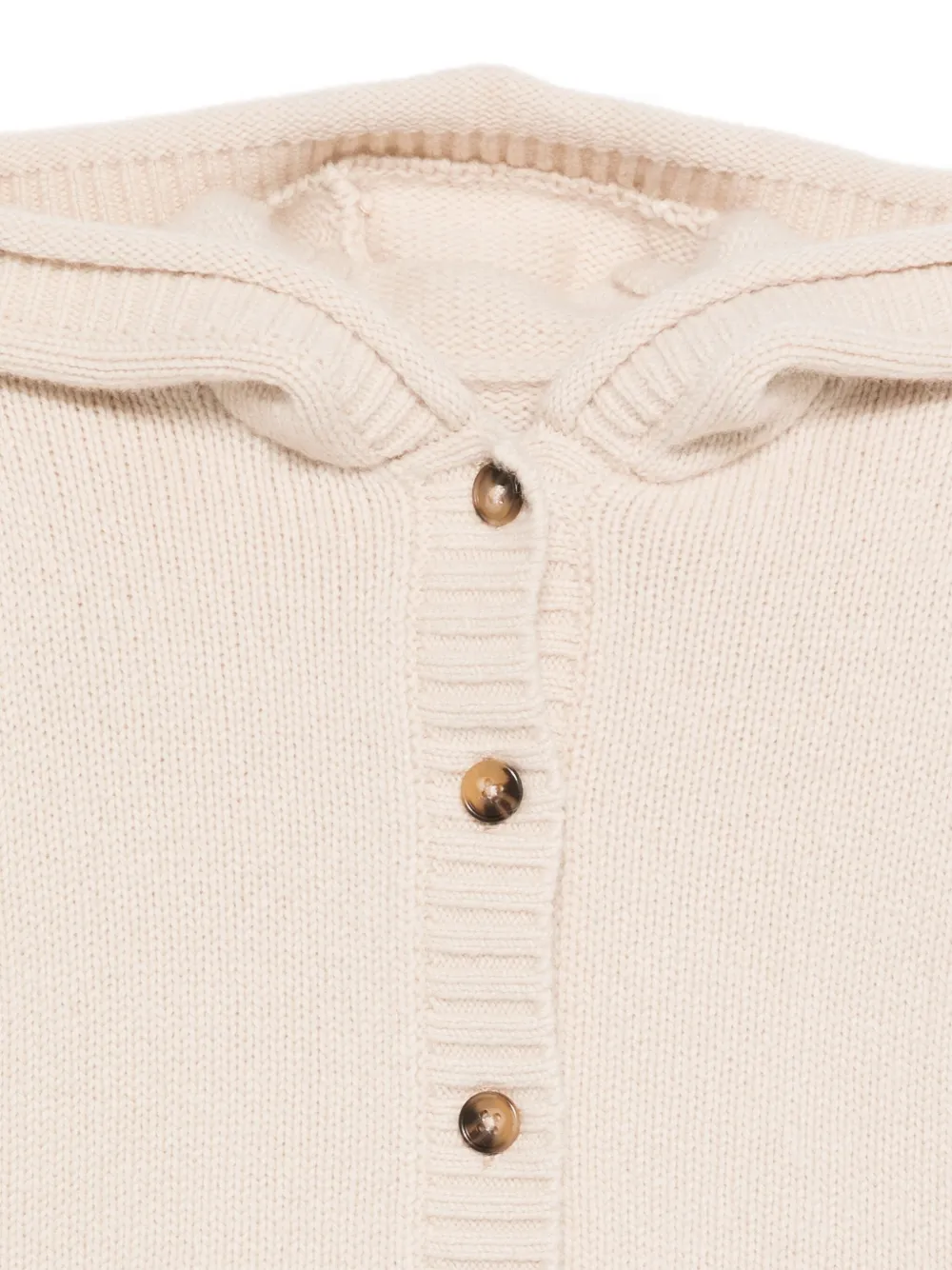 Donsje Vest met capuchon Beige