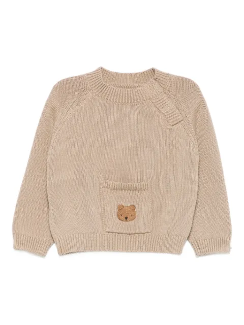 Donsje Gestrickter Pullover mit Tasche