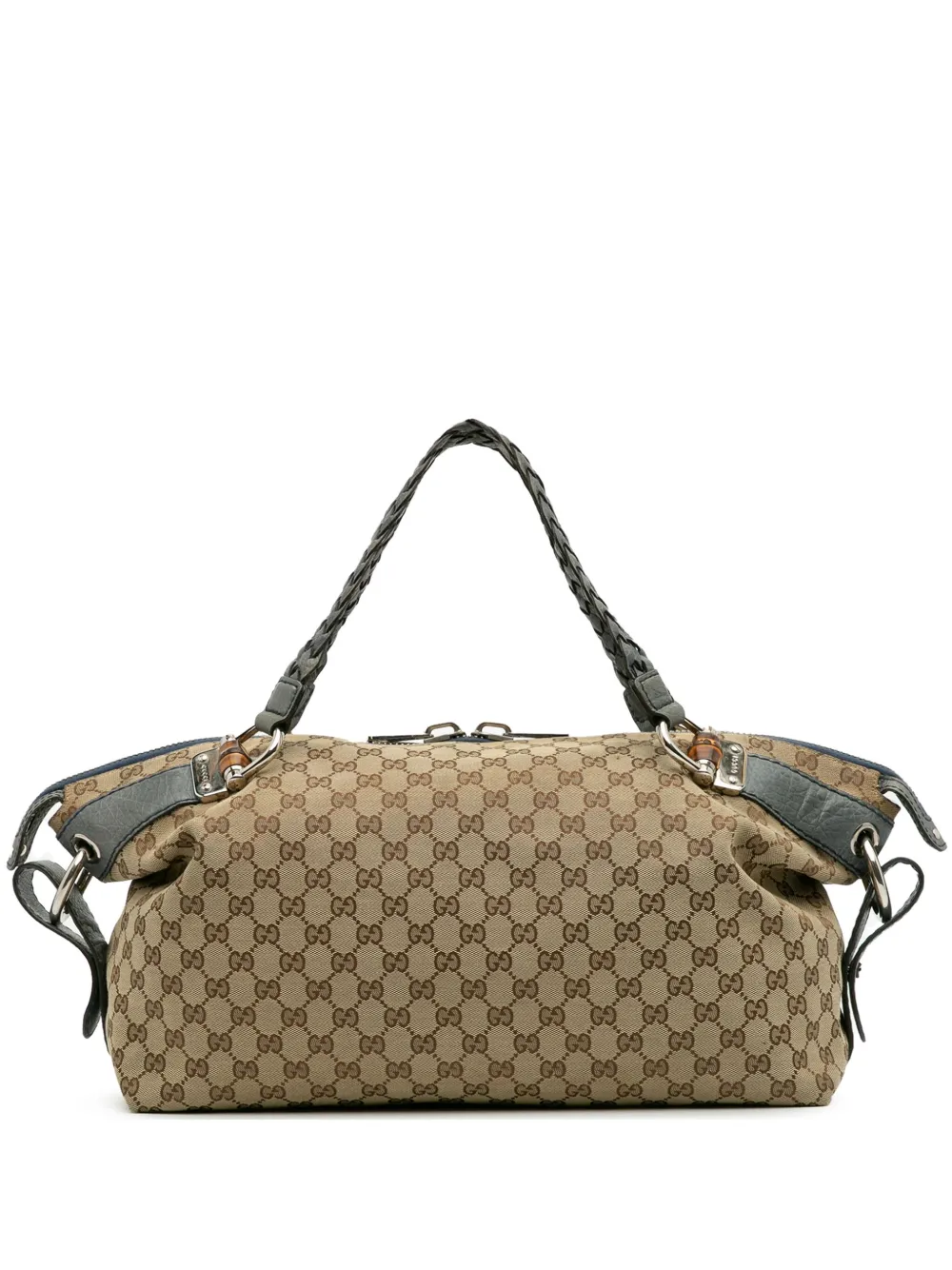 Gucci Pre-Owned 2016-2025 Medium GG Canvas Bamboo Bar tote bag | Brown | Image 1