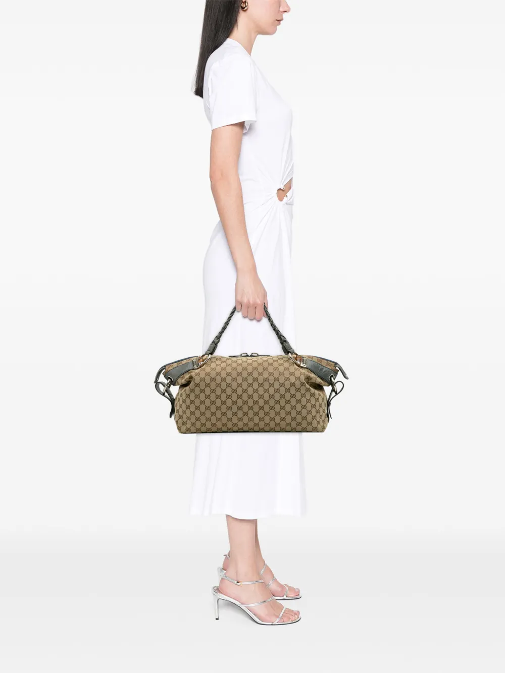 Gucci Pre-Owned 2016-2025 Medium GG Canvas Bamboo Bar tote bag | Pre-Owned | Image 2