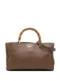 Gucci Pre-Owned 2016-2025 Medium Calfskin Bamboo Shopper satchel - Brown