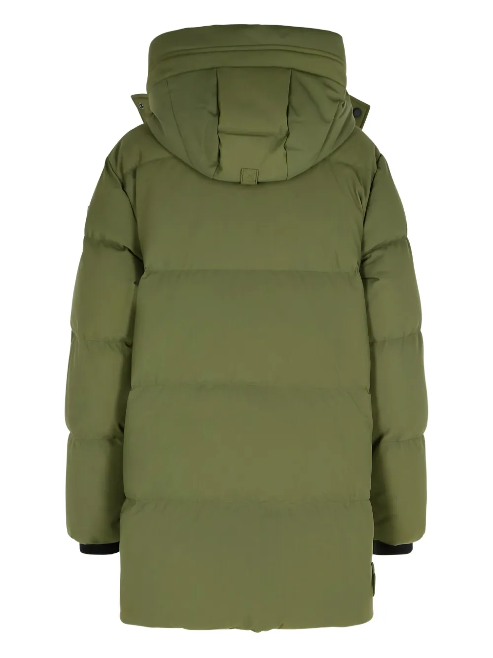 Moose Knuckles Chelia 3q Drawstring-hood Parka In Green