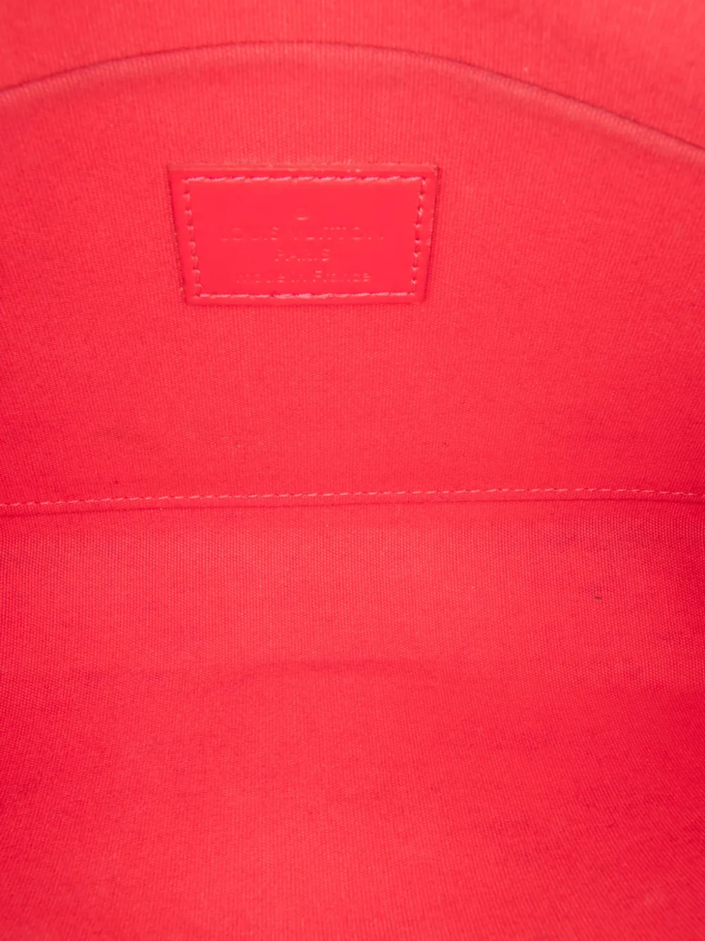 Pre-owned Louis Vuitton 2016 Monogram Vernis Pochette Felicie Crossbody Bag In Red