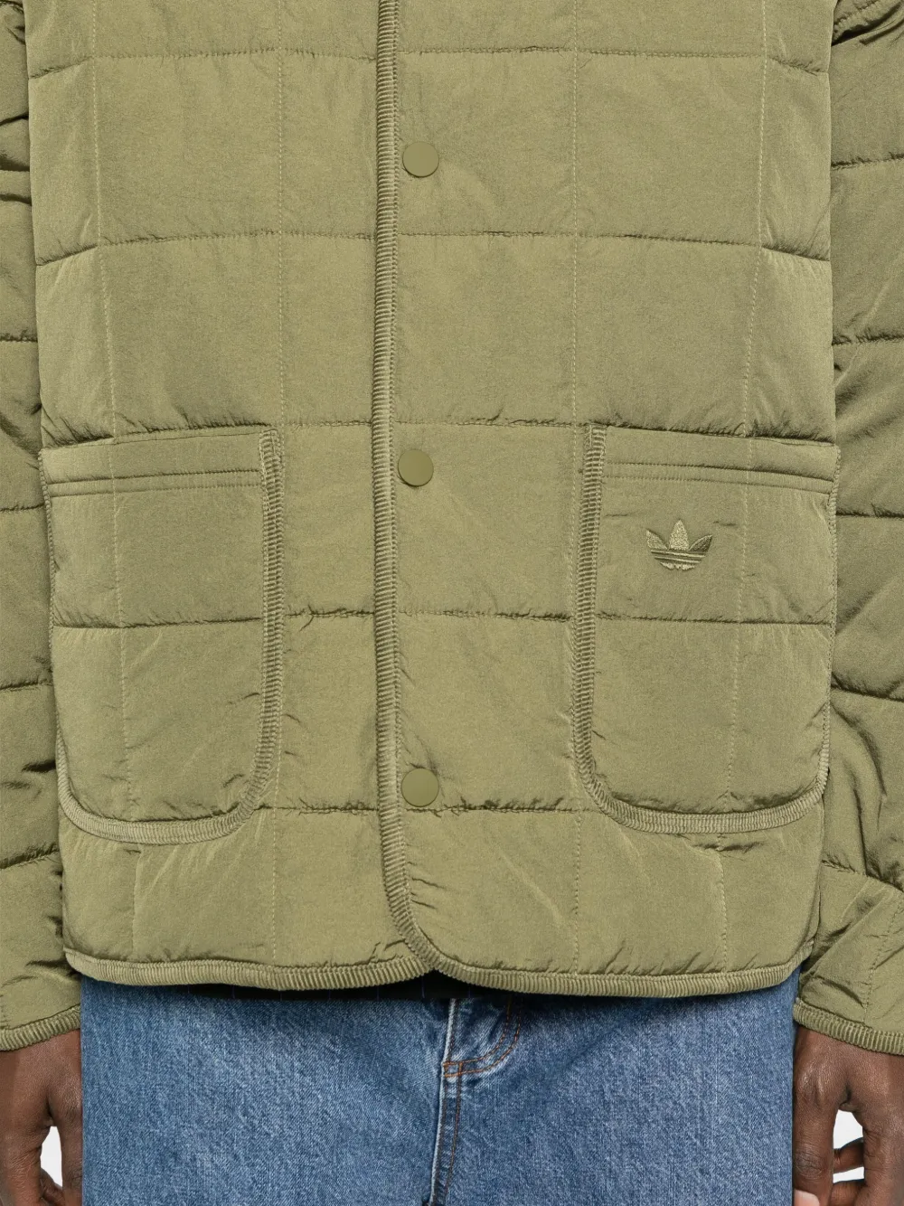 adidas Gewatteerd jack Groen