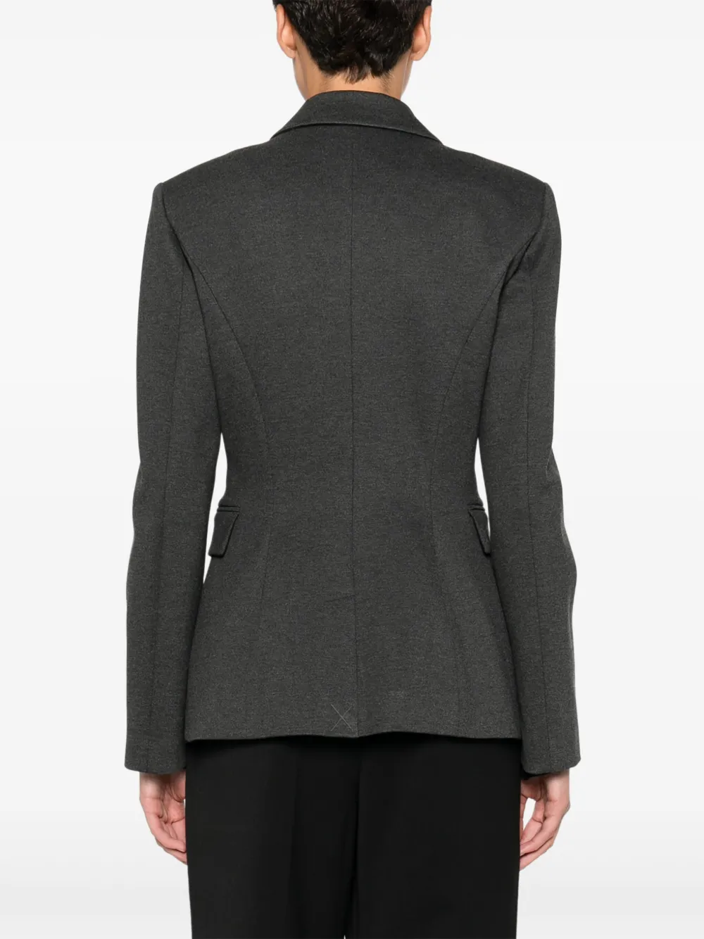 Liu •jo Single-button Pocket Jacket In Gray