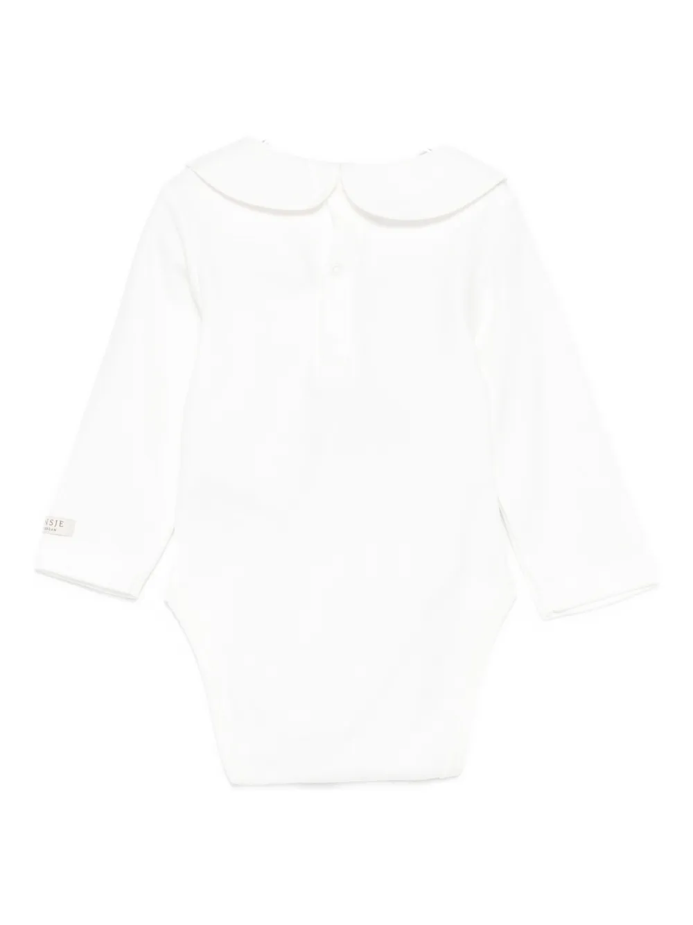 Donsje Koala-embroidered Peter-pan-collar Bodysuit In Neutral