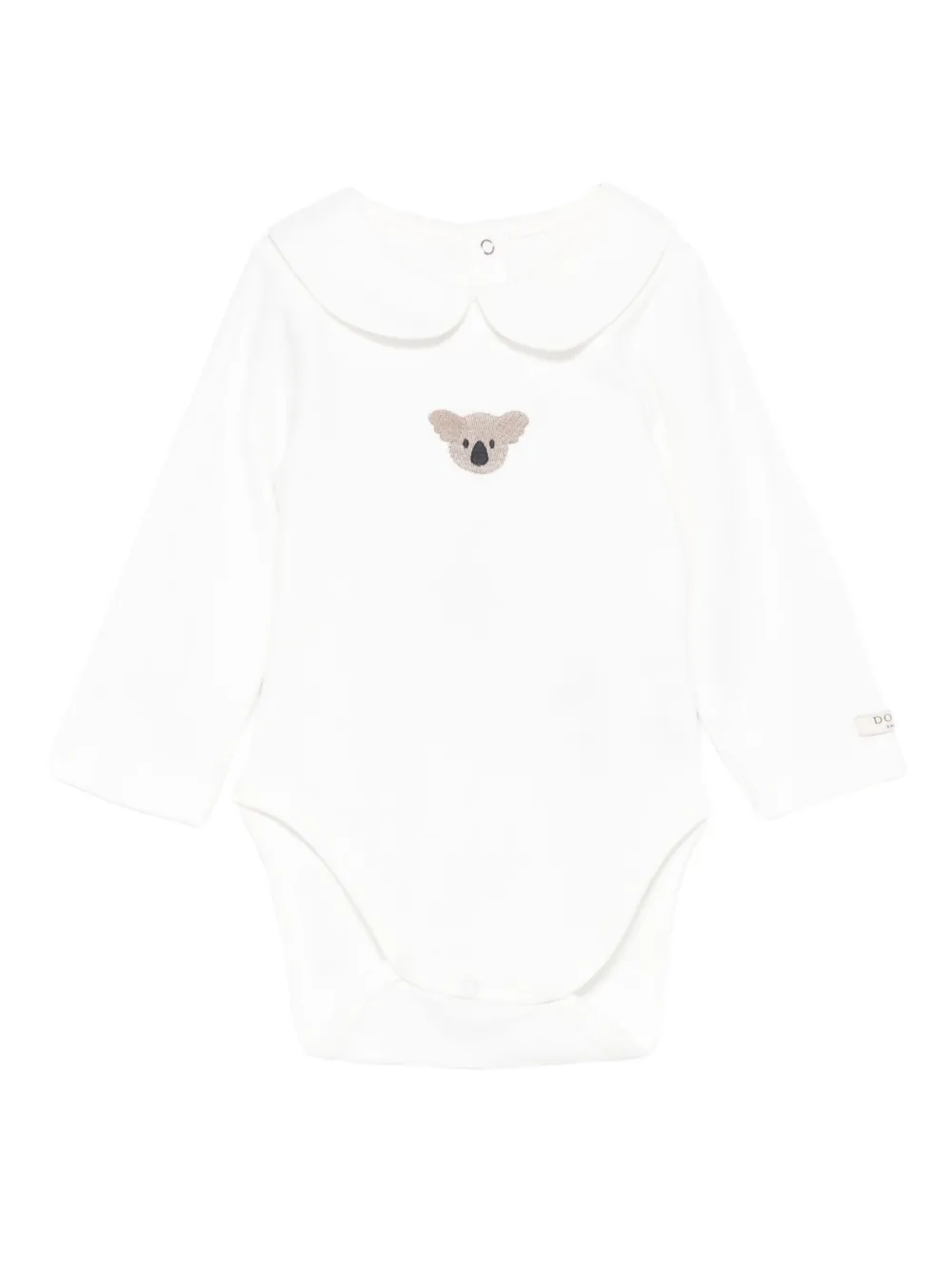 Donsje koala-embroidered peter-pan-collar bodysuit | Neutrals | Image 1