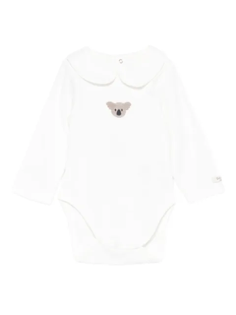 Donsje koala-embroidered peter-pan-collar bodysuit