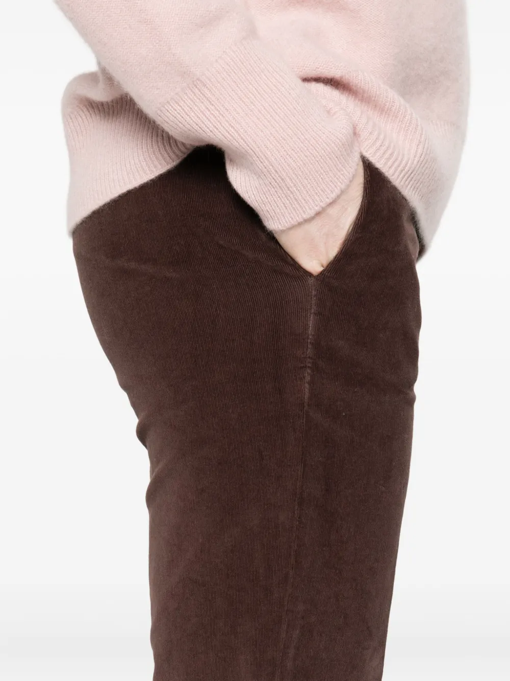 40 Weft Corduroy Pants In Brown