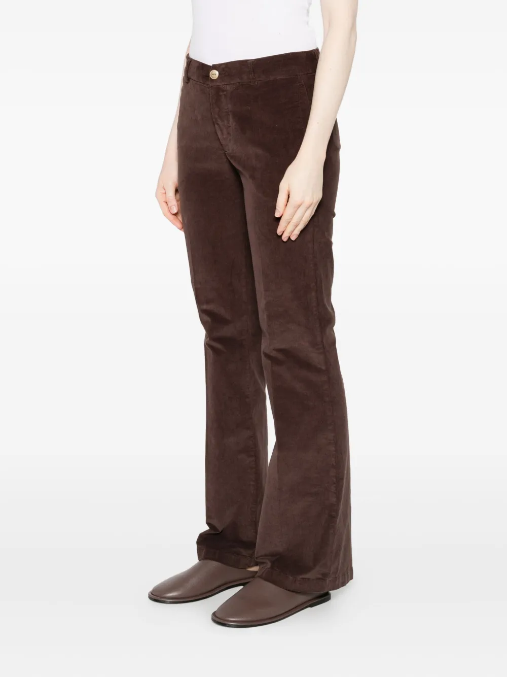 40 Weft Corduroy Pants In Brown