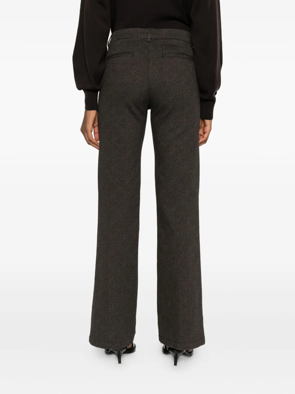 40 WEFT Flared broek Bruin