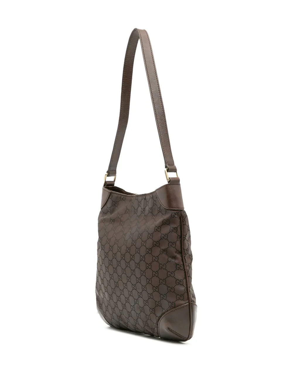 Pre-owned Gucci 2016-2025 Gg Canvas Shoulder Bag In Brown