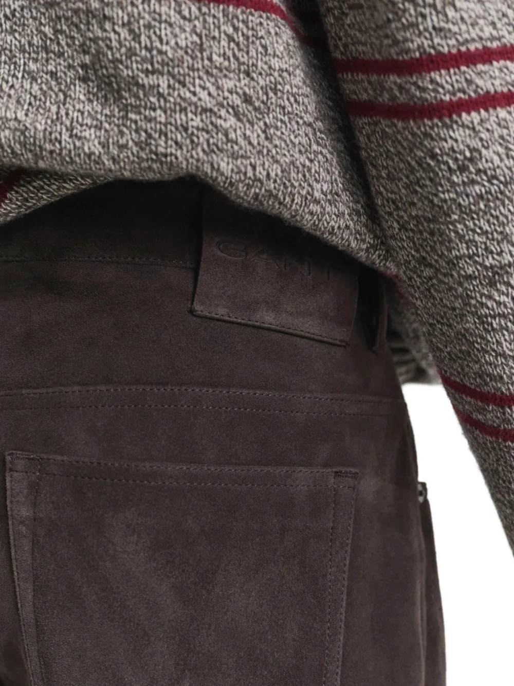 GANT 240 Mulberry Street Suède broek Bruin