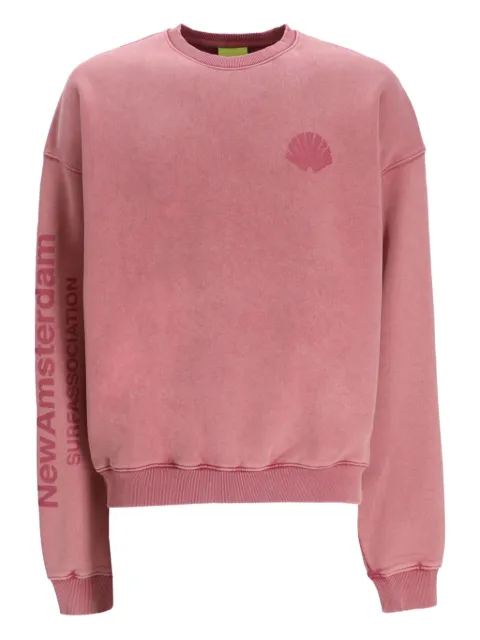 NEW AMSTERDAM shell-logo cotton sweatshirt