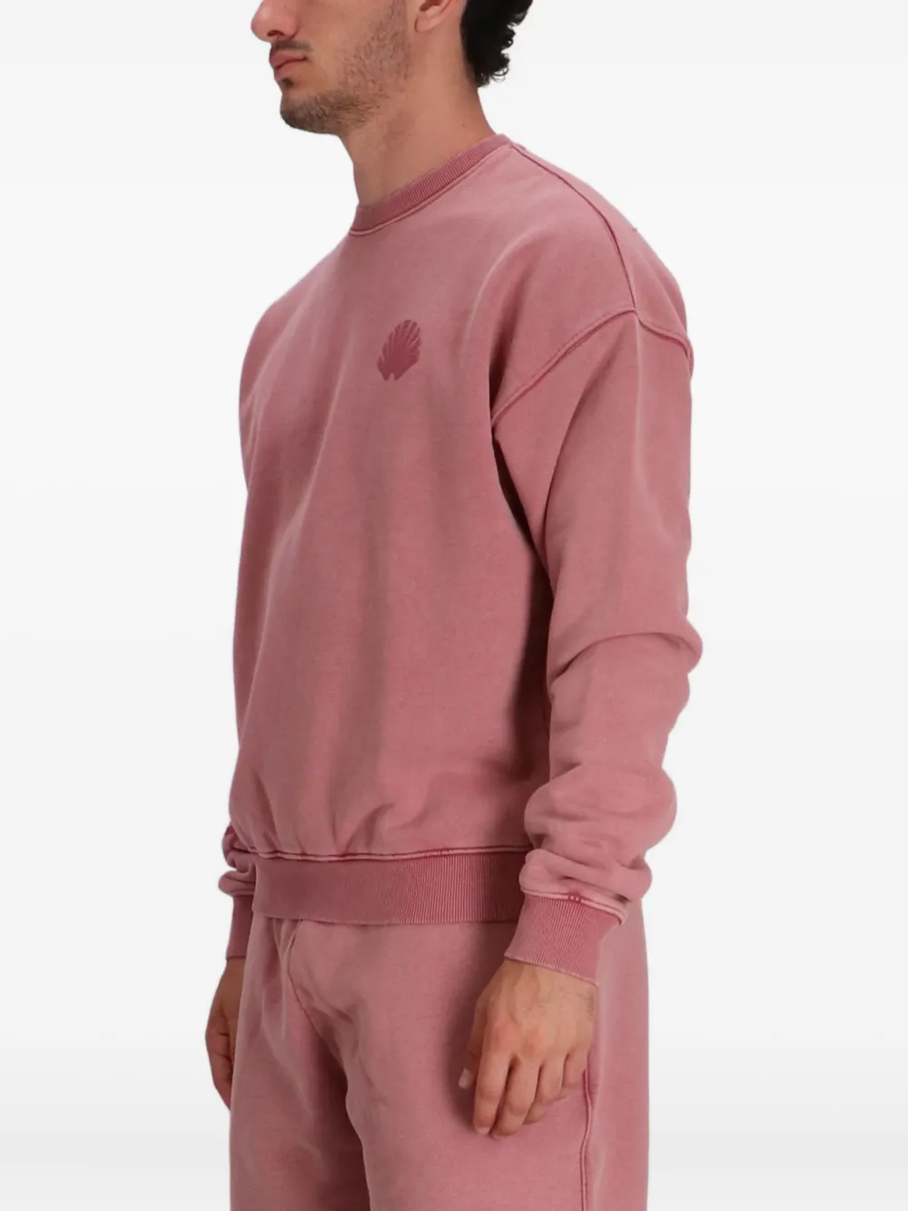  New Amsterdam Shell-logo Cotton Sweatshirt - Pink 
