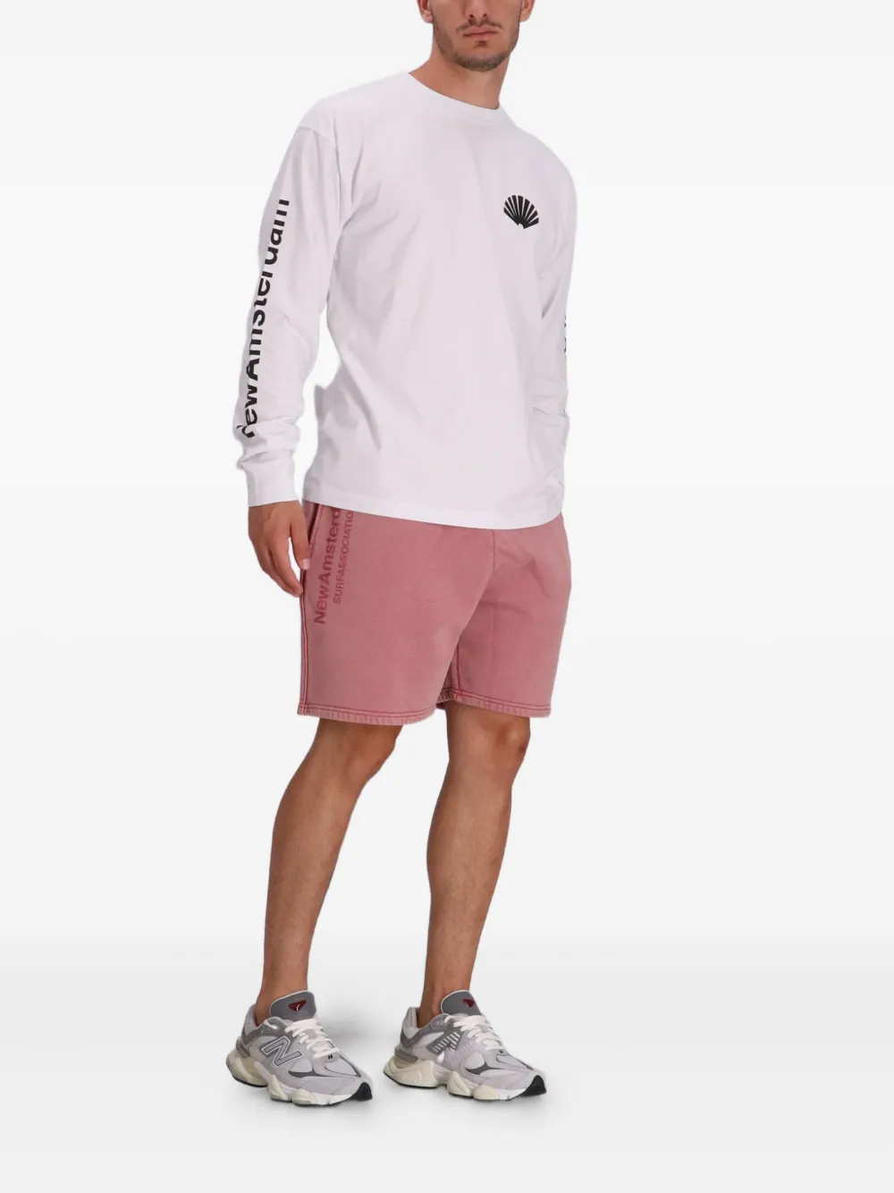 NEW AMSTERDAM drawstring cotton shorts | Track & Running Shorts | Image 2