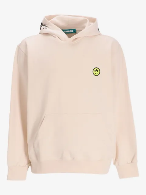 BARROW logo-print smiley-face hoodie