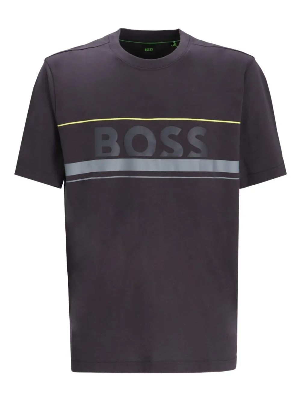 BOSS playera con franjas del logo | gris | Image 1