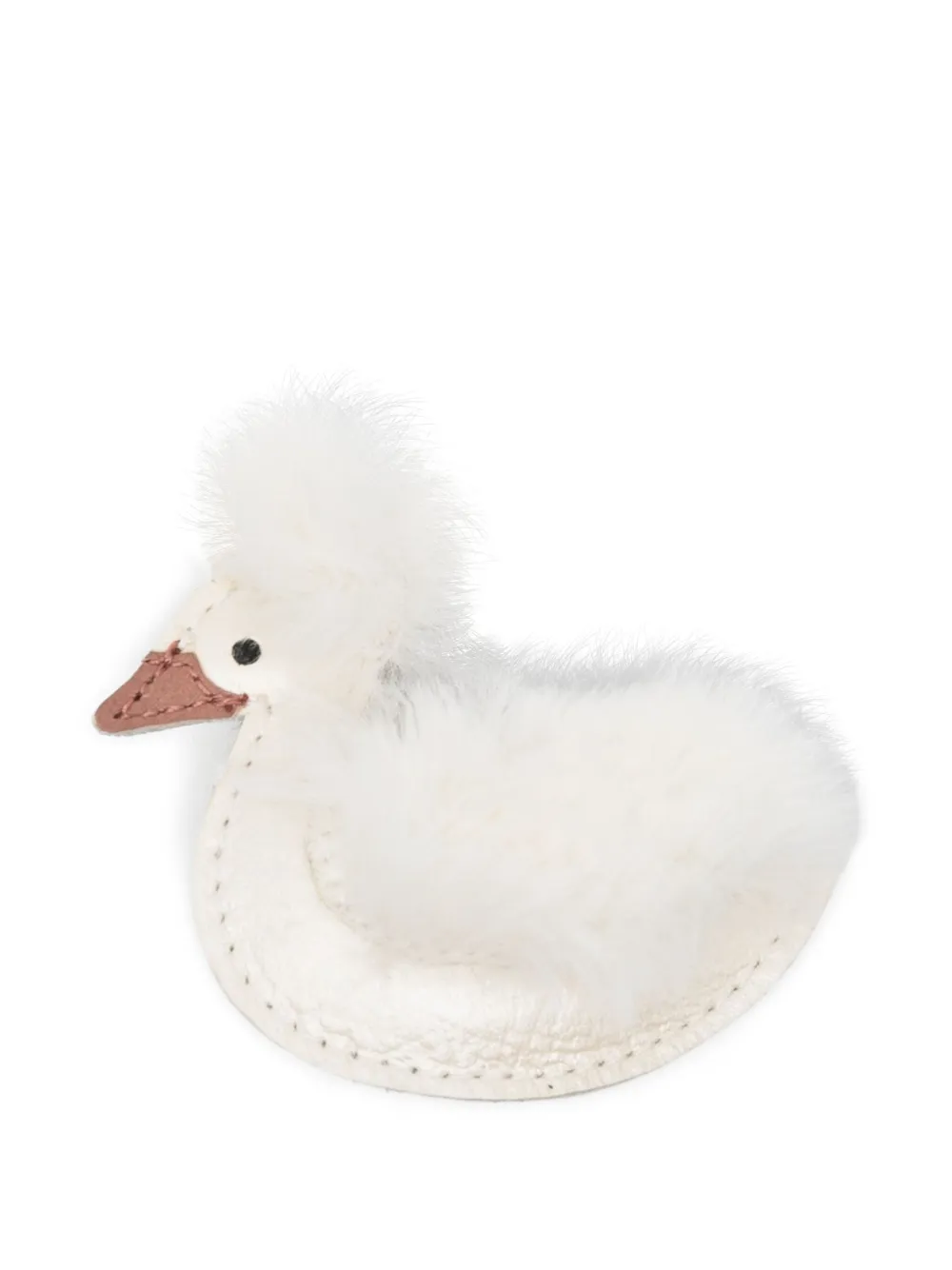 Donsje Duck-shaped Hair Clip In White