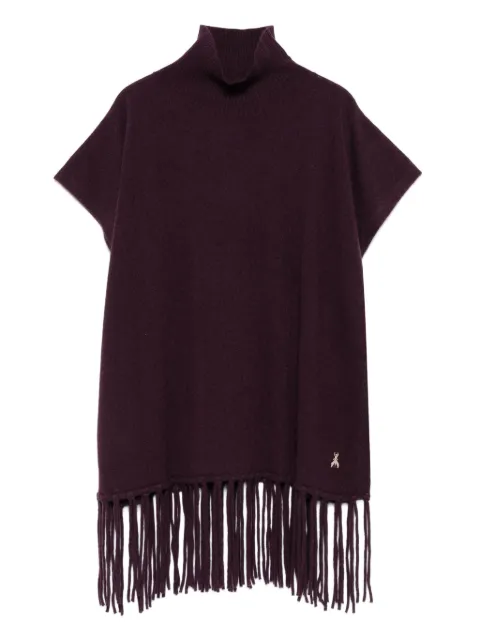 Patrizia Pepe mock-neck fringe top
