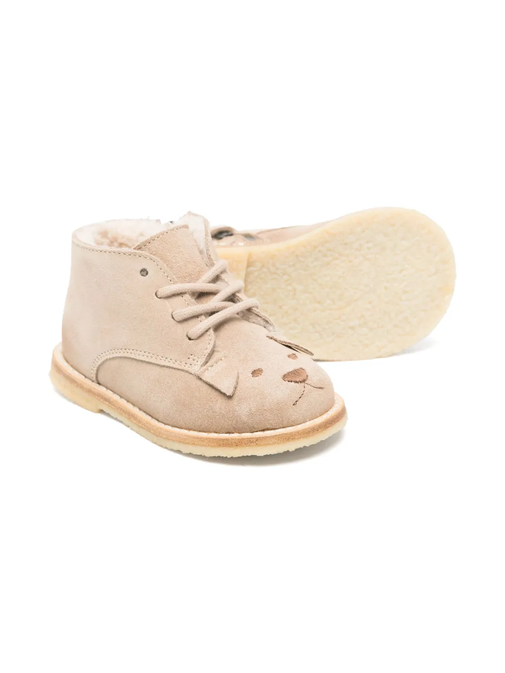 Bonpoint embroidered-dog boots | Teen Boy Shoes | Image 2