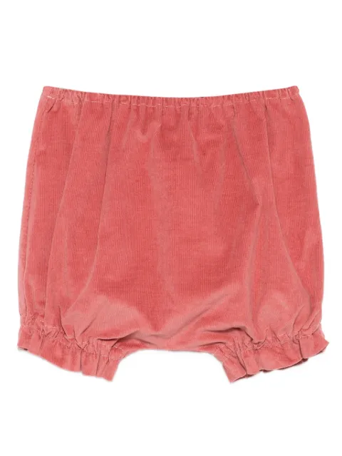 Mariella Ferrari corduroy gathered shorts