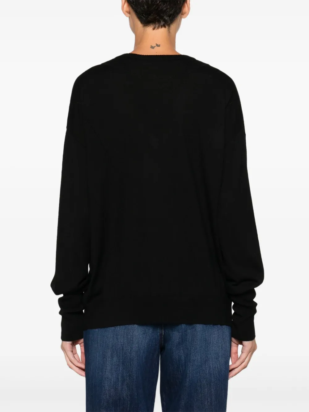 Patrizia Pepe Trui met pailletten Zwart