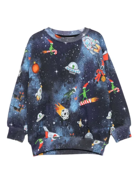 Molo space-print sweatshirt