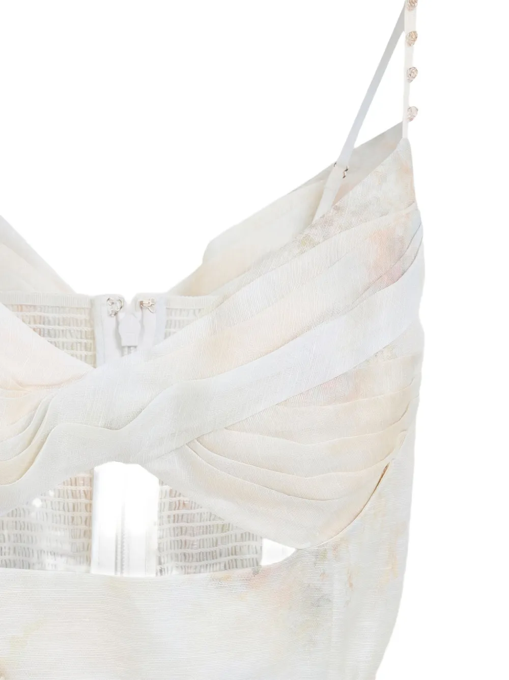 ZIMMERMANN Memento Twist mini-jurk Wit