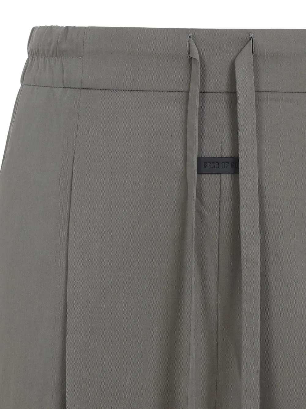 Fear Of God Straight Leg Pants Drawstring Waist In Gray