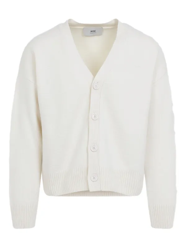 AMI Paris Ami De Coeur カーディガン | ホワイト | FARFETCH JP